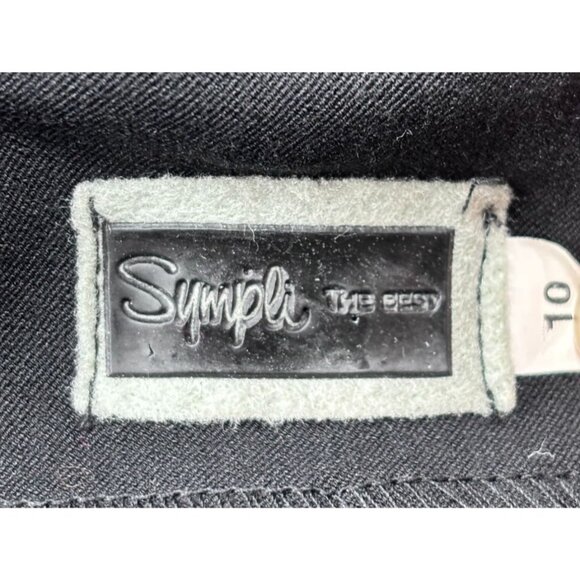 Sympli The Easy Black Flared Pants Size 10 - Picture 12 of 12